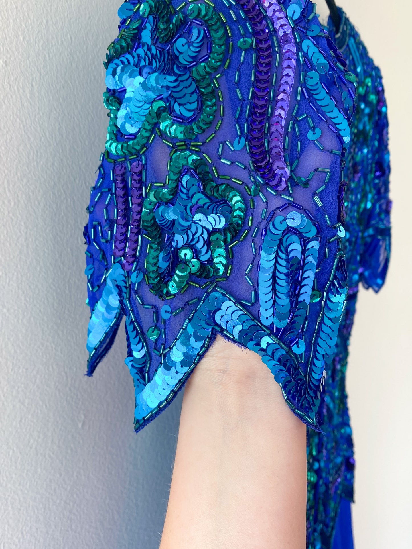 Vintage Laurence Kazar Sequin Dress