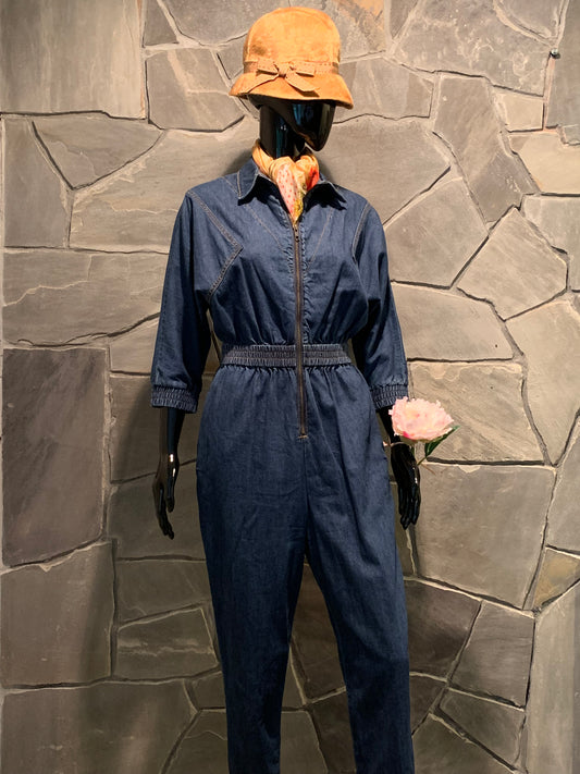 Eva Mendes New York & Company Denim Jumpsuit