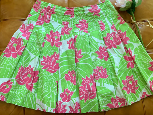 Lilly Pulitzer Floral Pleated Skirt