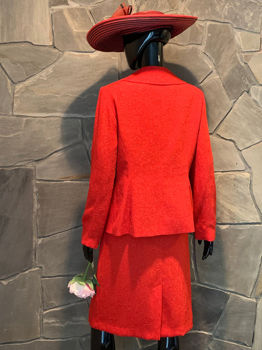 Giorgio Sant'Angelo Red Two-Piece Women's Suit