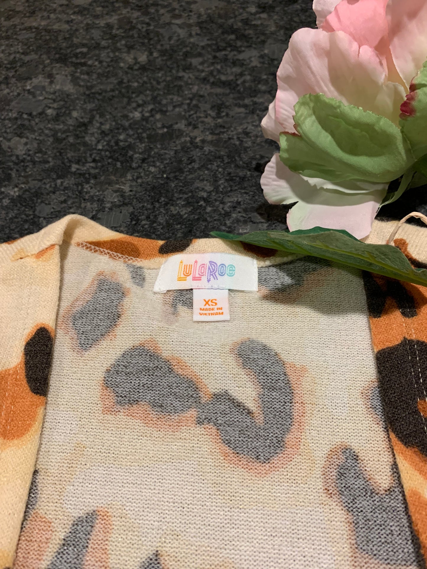 LuLaRoe Sarah Duster Leopard Print NWT