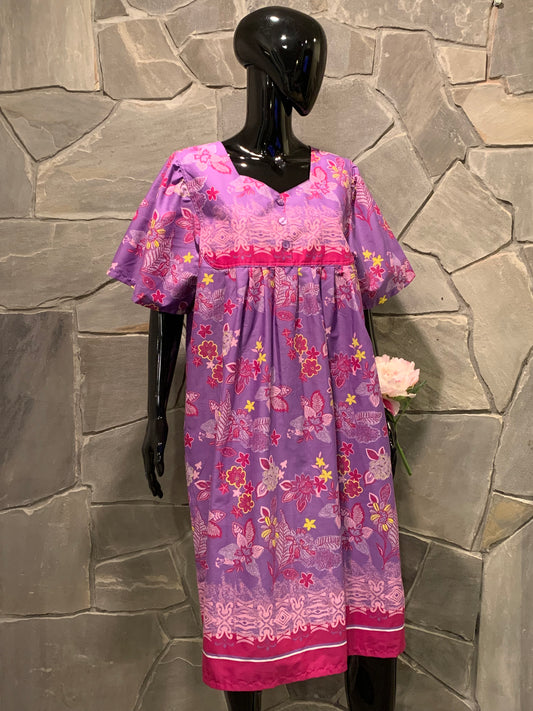 Anthony Richards Purple Floral Day Dress