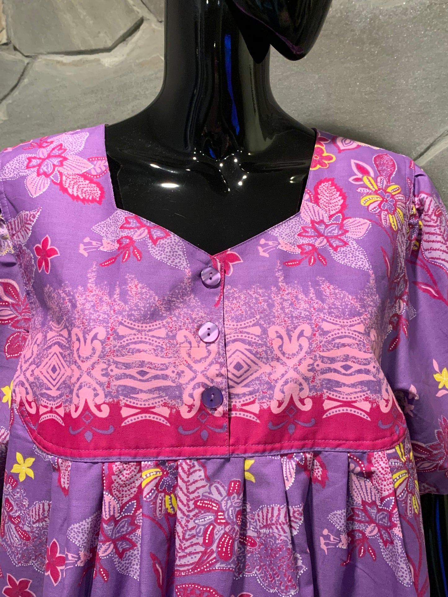 Anthony Richards Purple Floral Day Dress