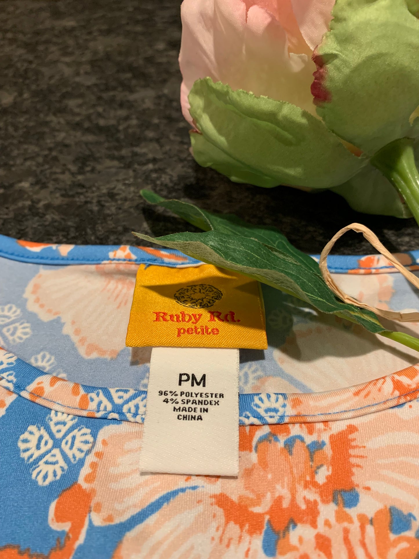 Ruby Rd. Blue Floral Shift Dress