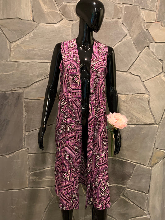 LuLaRoe Purple Joy Longline Vest
