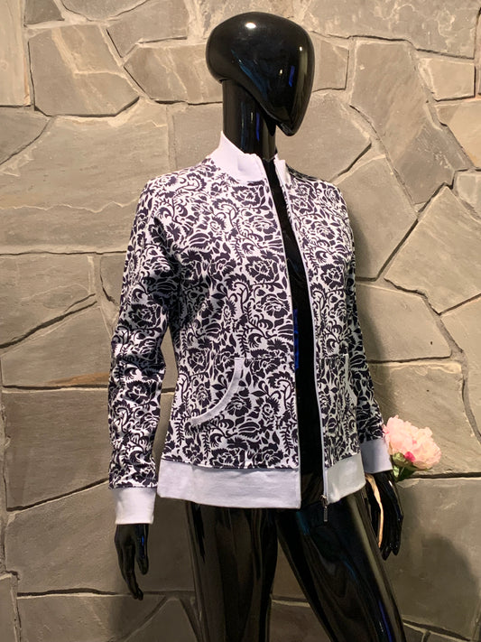 Liz Claiborne Nautical Twist Bomber Jacket NWT