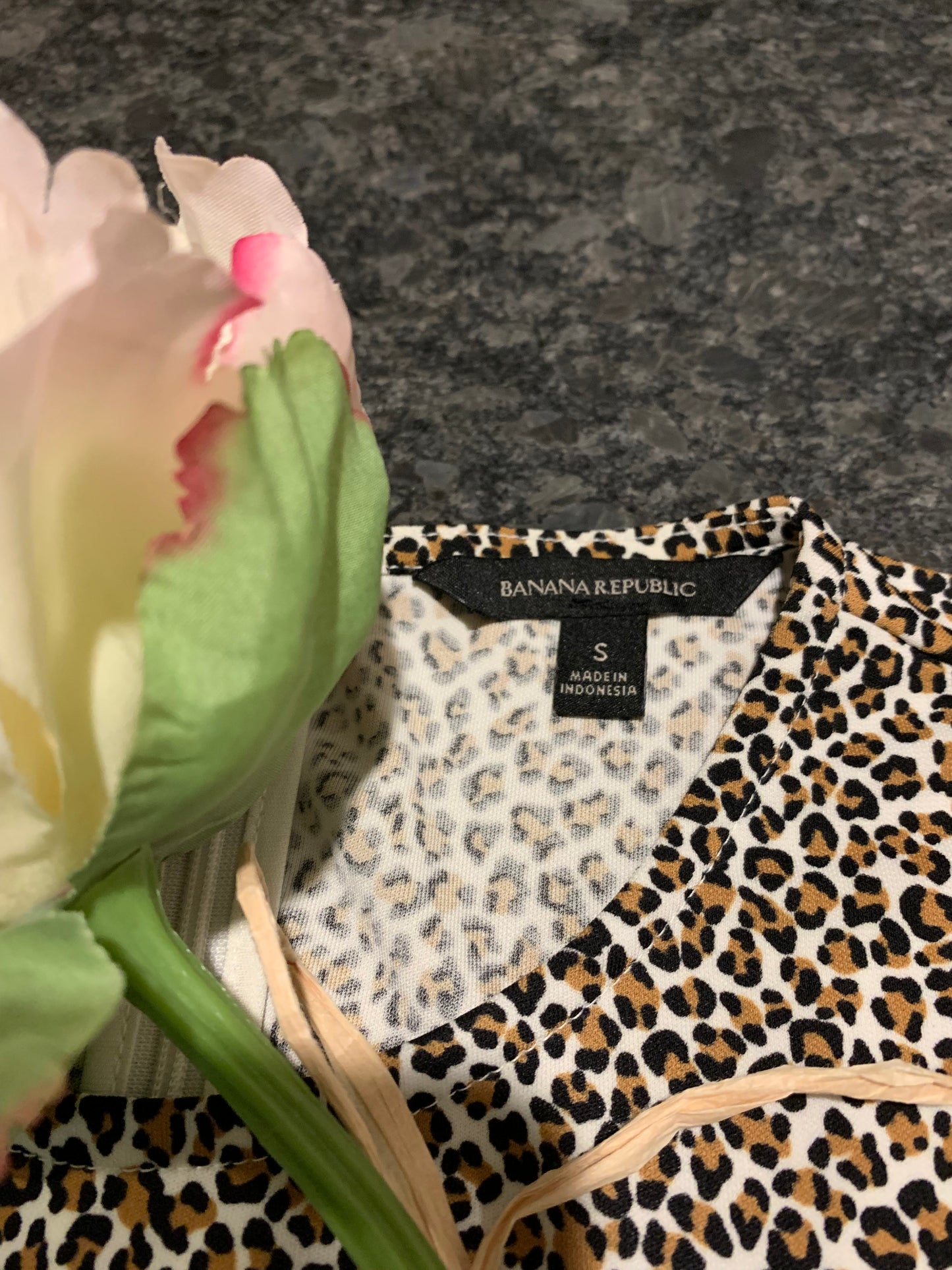 Banana Republic Leopard Print Midi Dress