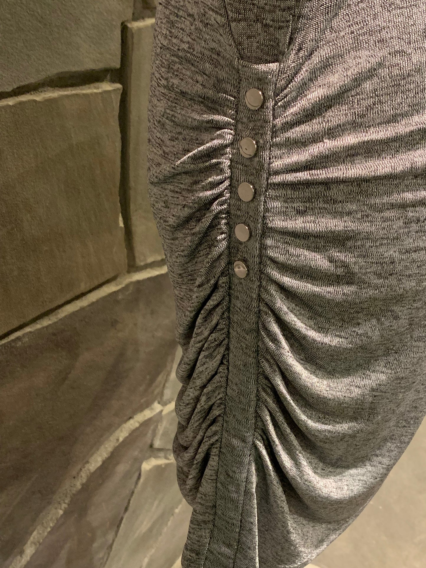 White House Black Market Heather Gray Tunic NWT