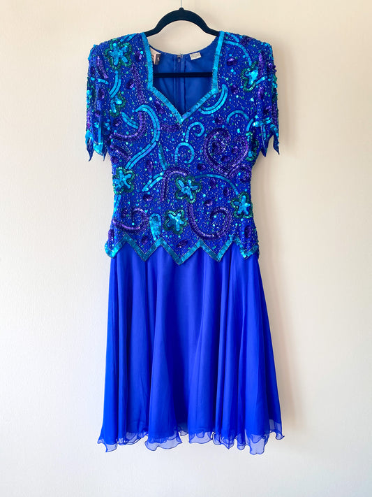 Vintage Laurence Kazar Sequin Dress