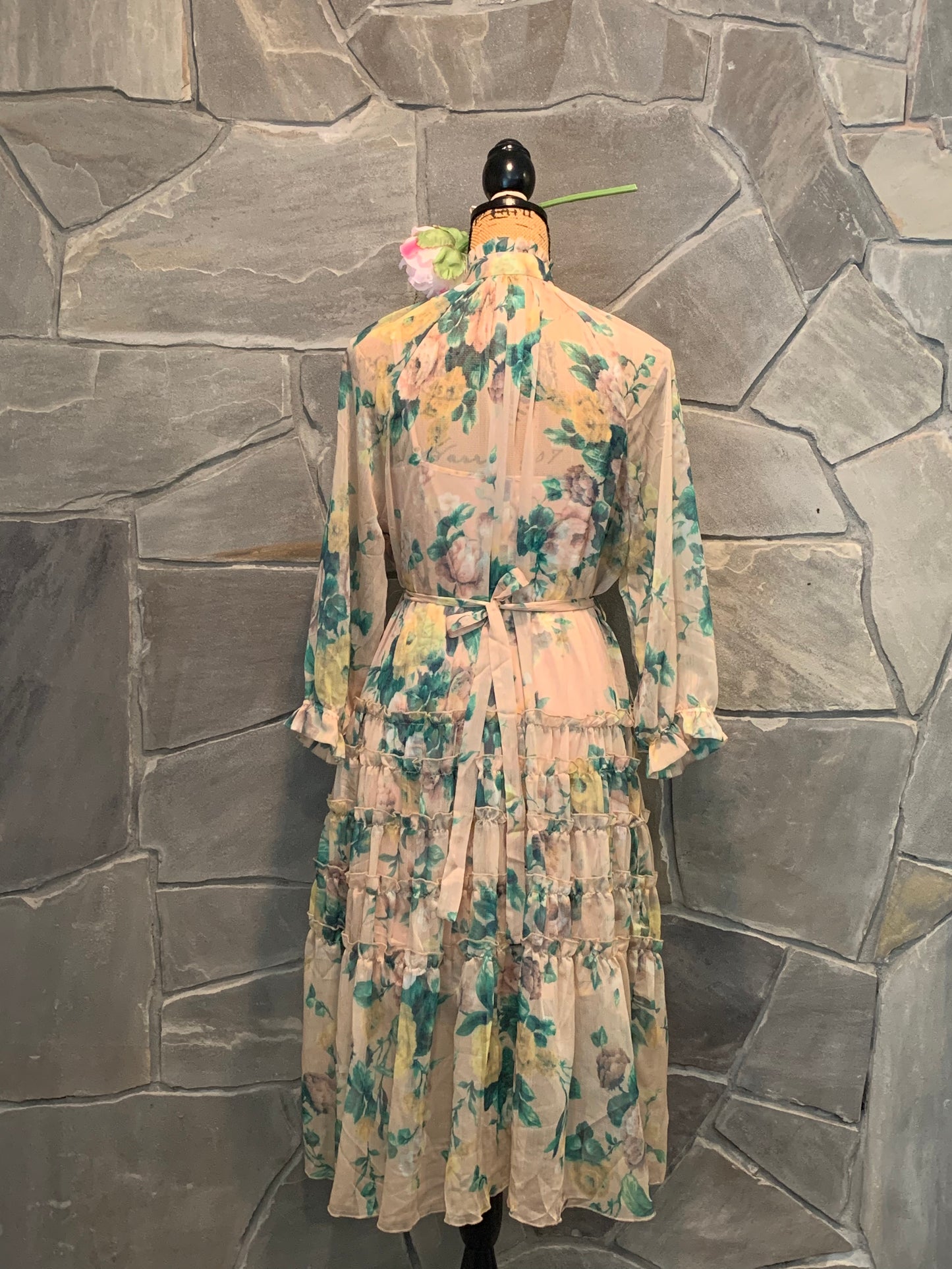 O.P.T. Floral Midi Dress