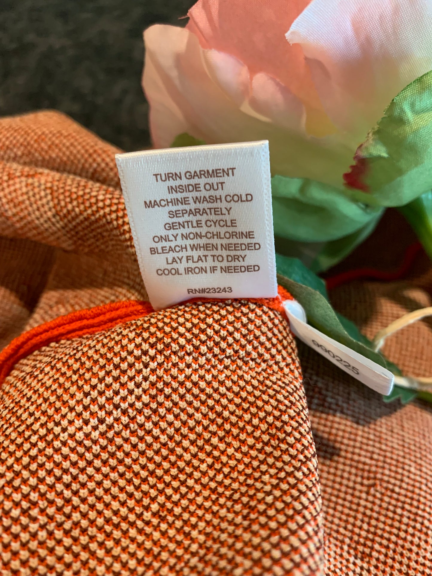 Eva Mendes New York & Company Orange Circle Print Midi Dress